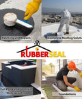 Pro Grade Liquid Rubber Waterproofing And Protective Coating For All Surfaces One Gallon White Beat The Weather With A Tough Weatherproof Shield And Ceramic Polymer Formula For Superior Insulation And Lasting Protection, application on roofs, foundations, ponds.