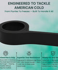 Heavy Duty Snow Plow Rubber Cutting Edge 96 By 6 Inches For Pickup Trucks And Tractors, black rubber blade with smooth surface.