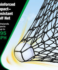 Backyard Golf Practice Net With Two Targets, 10x7ft Portable Hitting Net Withstanding 295 MPH Impact With Golf Ball