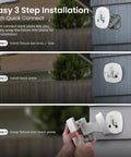 Super Bright Outdoor WiFi Floodlight Security Camera With 5000 Lumens 1080p HD Motion Alerts Two Way Audio installation steps