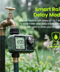 Programmable Garden Hose Sprinkler Timer With One Or Two Outlet Controller Self Cleaning Valve featuring IPX5 weatherproof build