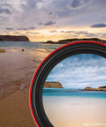 82mm Pro II Multi Coating Circular Polarizer And Variable Neutral Density Filter showing enhanced beach scene