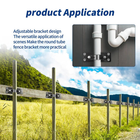 Beefy Steel Fence Brackets 24 Pack For Wood And Chain Link Wood Adapters, installed on outdoor wood fence, weatherproof steel