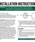 Installation instructions for Low Voltage 12V Outdoor Landscape Deck Light Set with screw-free design.