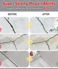 Before and after comparison of Two Pack Concrete Crack Filler Sealant For Fast Repair Quick Drying Waterproof Weather Resistant