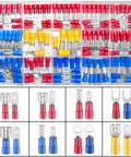 Ultimate 150 Piece Crimp Connector Kit With 16 Types Of Electrical Connectors And 2.8mm 4.8mm 6.3mm Spade Fork And Ring Terminals