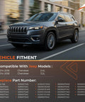 Jeep Cherokee compatible with Beefed Up Heavy Duty Rear Suspension Knuckle Bushing Kit for 2014 to 2021 models