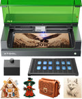 Beast 20W Laser Engraver And Cutter With Air Assist And Honeycomb Bed For A 23.93 By 15.16 Inch Work Area engraving wood