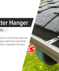 Gutter Hangers 5 Inch With PreInserted Rust Resistant Screw Heavy Duty Rain Gutter Brackets Fastener Clip on roof