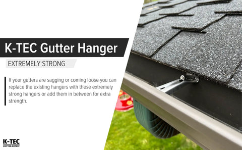 Gutter Hangers 5 Inch With PreInserted Rust Resistant Screw Heavy Duty Rain Gutter Brackets Fastener Clip on roof