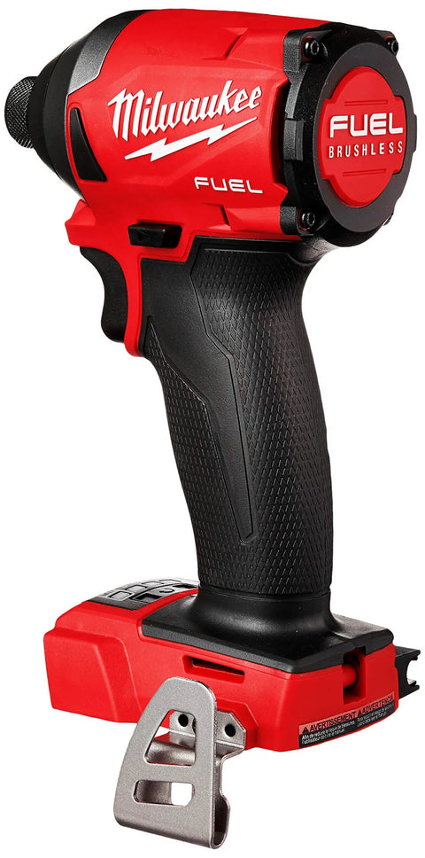 Impact Driver Pistol Grip 18V Cordless With Brushless Powerstate Motor Delivers Up To 2000 In-Lbs Torque And Thirty Percent Faster Driving Speed Ultra Compact Four And A Half Inch Body For Tight Spaces Red Lithium Battery Pack For Long Life