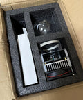 DIY Plasma Ring Kit Light Up Ring With 360 Degree Halo Plasma Discharge for science experiments packaged in foam insert.