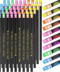 40 Pieces Motivational Color Changing Mood Pencils With Erasers For Back To School Kids Students Classroom Gifts Bible Verse Messages And Positive Sayings Thermochromic Pencils displayed in colorful arrangement.