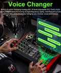 Person using G10 Podcast Equipment Bundle With Three Point Five Millimeter Condenser Microphone For PC And Phone, Live Streaming.