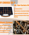 All Purpose Wood And Drywall Screws Kit 1000 Piece Assortment With 13 Sizes From Two And Three Quarters Inch Down To Five Eighths Inch