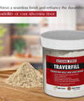 Traverfill Travertine Repair Fills Pits Holes And Voids In Travertine And Limestone Easy Long Lasting Solution For Floors Light Color 1 lb.