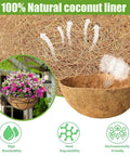 2 Pack 16 Inch Round Coco Liners For Hanging Baskets And Plant Pots Natural Coconut Fiber Liners For Outdoor Gardens