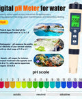 Slick Digital 5 In 1 Pool Water Tester Drops Crisp Ph Salt Tds Ec And Temp Readings In Seconds for accurate water testing.