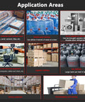 Application areas for Heavy Duty Electric Stair Climbing Trolley Cart With 1500W Brushless Motor Handles 300Kg Loads including logistics and moving.