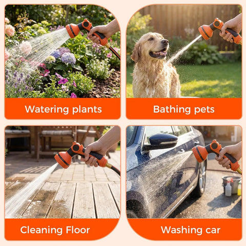 Retractable Garden Hose Reel With Auto Rewind And Any Length Lock, watering garden, washing car, cleaning floor, pet bath