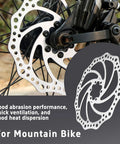 180mm Stainless Steel Disc Brake Rotor With 6 Bolts And T25 Torx Wrench For Mountain Bike MTB BMX Bicycle Heat Resistant Anti Rust