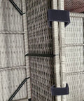 8Pcs Outdoor Patio Furniture Clips For Sofas And Sectionals, Rattan Wicker Chair Fasteners To Connect Modules, shown on underside