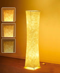 Tall Dimmable Floor Lamp With 52 Inch Frame, 3 Brightness Levels, Dual 12W LED Bulbs Deliver Up To 2400 Lumens, White Fabric Shade