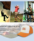 Too Cool For Grandpa Hiking Hat For Women Lightweight Running Trucker Cap with Adjustable Buckle for outdoor leisure scene