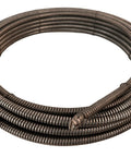 Badass 11 16 Inch By 120 Foot Hollow Core Drain Cleaning Cable With Opposite Wound Inner Core coiled for easy storage and use.