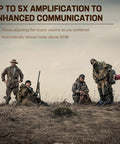Group of hunters outdoors with Electronic Ear Protection For Shooting With 5X Sound Amplification