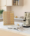 Bamboo Keurig K Cup Holder Organizer Holds 42 Pods For Coffee Bars Offices And Kitchens Large Countertop Display Rack on kitchen counter
