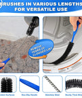 5 Piece Dryer Vent Cleaner Kit With Ultra Slim 0.73 Inch Vacuum Hose Attachment And Super Handy Universal Connector, brush removing lint