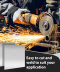 Two 6x6 Inch 16 Gauge Mild Steel Sheets Weldable Carbon Cold Rolled Panels for DIY Welding and Craft Projects