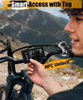 Electric Dirt Bike For Adults 1300W Peak Power 52 Volt 21Ah Battery Up To 32 MPH On 20X4 Fat Tires With 7 Speeds Pedal Assist