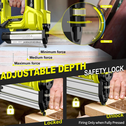 Badass Two In One Cordless Brad Nailer And Stapler, 21V Power Tool With Dual Four Amp Batteries, Adjustable Depth Trigger, Loaded With Fasteners For No Sweat Woodworking And Home Renovations Today