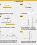 Brushed Brass Cabinet Pulls 25 Pack Six Inch Acrylic Drawer Handles Gold Kitchen Cabinet Hardware installation guide illustration