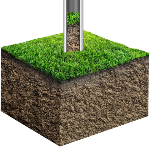 Illustration of 36 Inch Stainless Steel Soil Sampler Probe With T Handle And Foot Pedal Dual Sample Bags For Garden Lawn Farm Soil Core Testing Kit