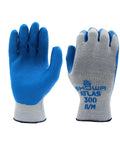 Atlas 300 Original 1994 Crinkle Grip Work Gloves With Natural Latex Palm Heavy Duty 10 Gauge For Construction Landscaping