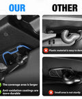 Comparison view of Jeep Sun Visor Repair Kit With Zinc Alloy Clips For 2018 JK, 2018 To 2023 JL And 2020 To 2023 Gladiator.