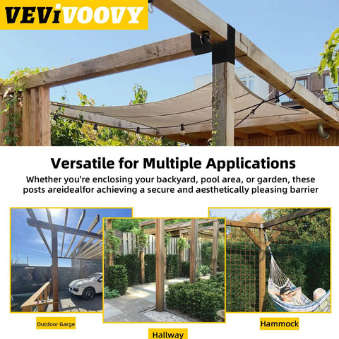 Heavy Duty 14 Gauge Three Way L Shaped Pergola Brackets For 4x4 Beams Indoor Outdoor Wood Frame DIY Horizontal Corner Support For Pavilion Gazebo Porch Deck Cabin 1 Pack