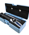 Salinity Refractometer For Seawater And Marine Aquariums With Automatic Temperature Compensation 0-100 PPT Range Dual Scale Readout