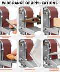 Wide range of applications for Rugged Little Bench Grinder And Belt Sander With Adjustable Speed Badass 13 Inch Tool.