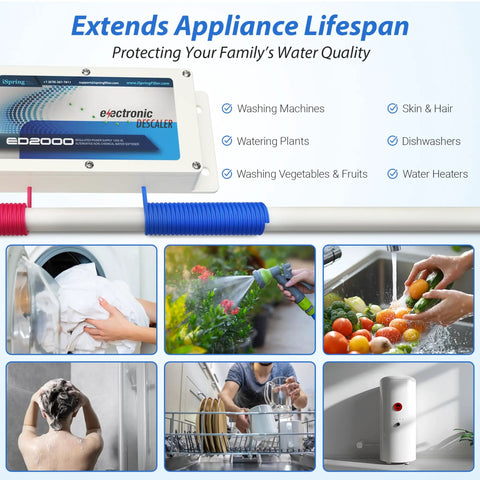 Whole House Salt Free Water Descaler Electronic Conditioner For Hard Water, Reduces Limescale And Deposits in various applications