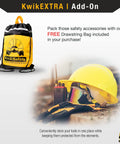 Beaver Tail Bolt Bag Combo For Ironworkers And Linemen 39 To 58 Inch Safety Belt With Heavy Duty Canvas Bolt Bag Cushioned Padded Positioning PPE Reflective Drawstring Carry Bag Included