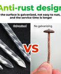 Heavy Duty 6.3 Inch Galvanized Landscape Stakes Spiral Metal Turf Spikes 150 Pack compared to rusty stake