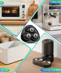 10 Piece Self Adhesive Appliance Casters With 360 Degree Slick Swivel Rollers on kitchen appliances like coffee machine and oven.