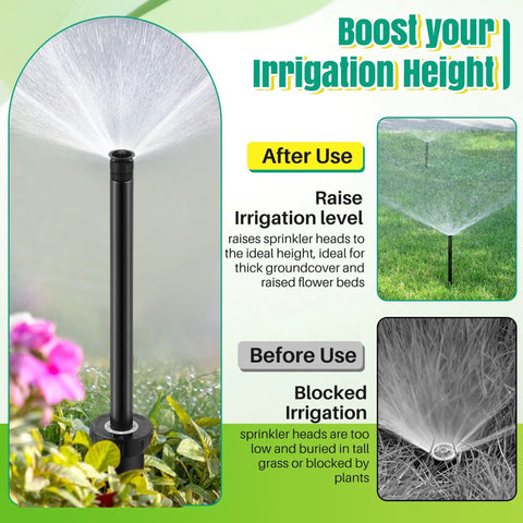 10 Inch Popup Riser Extension For Sprinklers Compatible With Rain Bird 1800 And Hunter Pro Spray Sprinkler Head demo image
