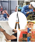 Heavy Duty Wire Stripper And Diagonal Cutting Pliers Real Workhorse Dual Head Design for electricians using in various tasks.