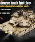 US M1A2 Abrams RC Tank One Sixteenth Scale HengLong 2 4GHz Remote Control Vehicle with realistic sound and lights in action