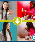 32 Pack Clear Outlet Cover Plugs For Baby Proofing Durable Easy Install Kid Safe Electrical Sockets Value Pack To Block Access And Prevent Shocks At Home, with images showing a child touching and then being protected by the product.